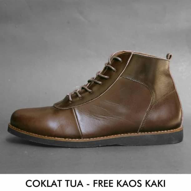 SEPATU BOOTS PRIA ALOOF CARE BROWN