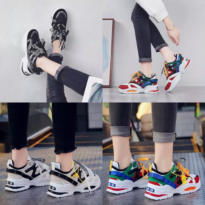 KOREAN FASHION SHOES sepatu sneaker sport running clf fap rolexa korea