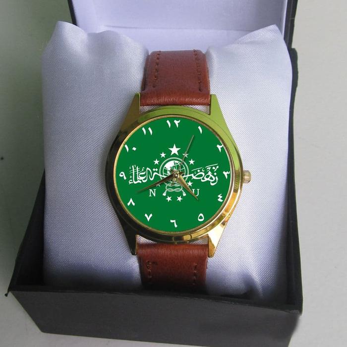 Jam Tangan Wanita Coklat Rumus NU Nahdlatul Ulama