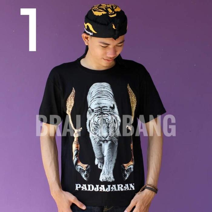 kaos distro spandek macan mau sunda pajajaran siliwangi
