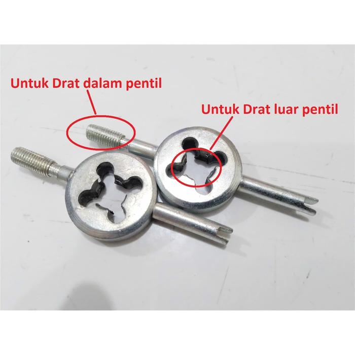 Kunci Pentil 3 in 1 + Tap Baut Drat Pentil