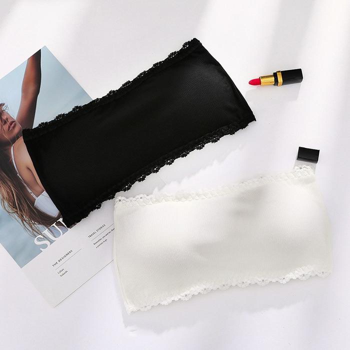 Bra Tanpa Tali Bahan Lace Tanpa Kawat
