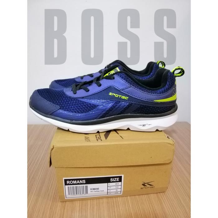 SPOTEC Romans Sneakers - NAVY/CITRON