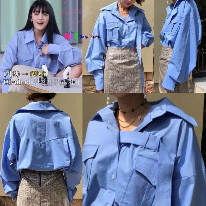 Minnie Gidle Belt Shirt - Blue
