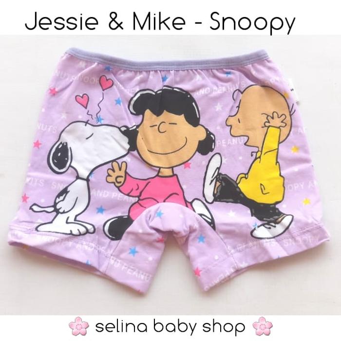 JESSIE AND MIKE SEMILONG SHORTPANTS ANAK SNOOPY
