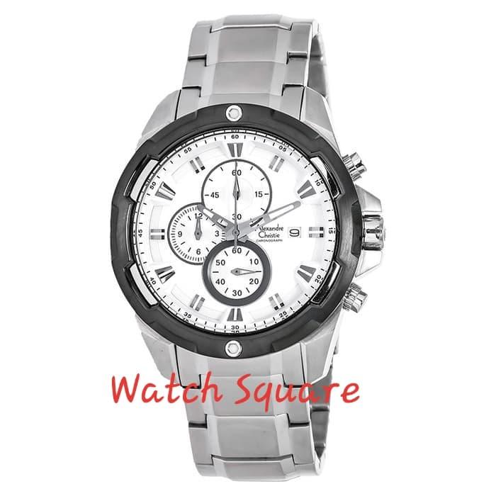 Jam Tangan Pria Original Alexandre Christie AC6305MC White