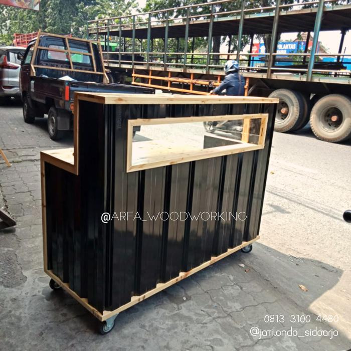 Rombong Kayu Semi Kontainer Booth Kontainer Usaha Kuliner