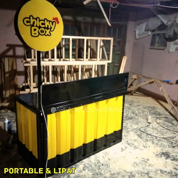 Booth Rombong Besi Lipat Semi Kontainer Knock Down