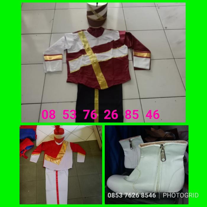baju seragam pasukan drumband tk sd smp lengkap full set