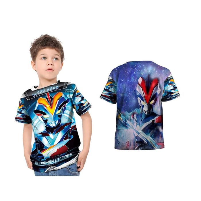 kaos baju T-shirt anak custom ultraman victory