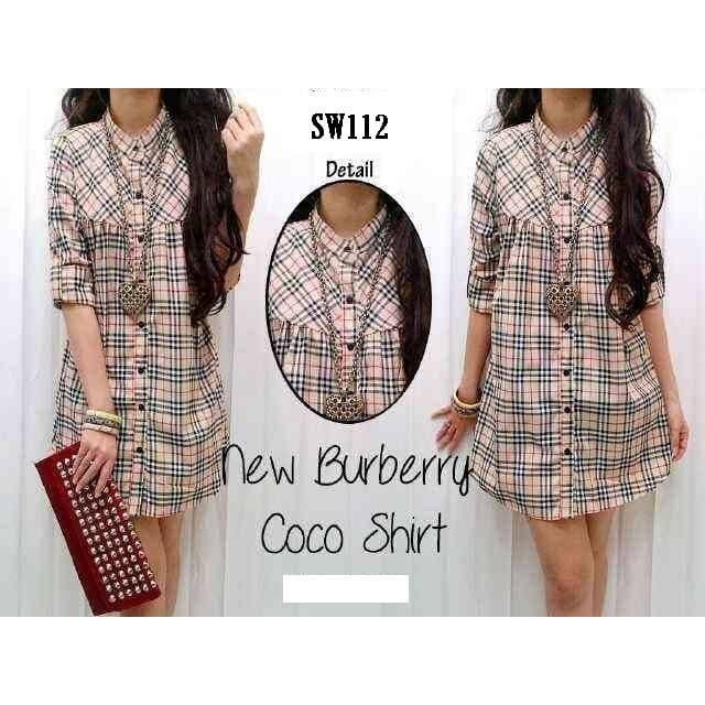 SW112, Dress Wanita Anggun Cakep Keren Good Quality - Cokelat, S