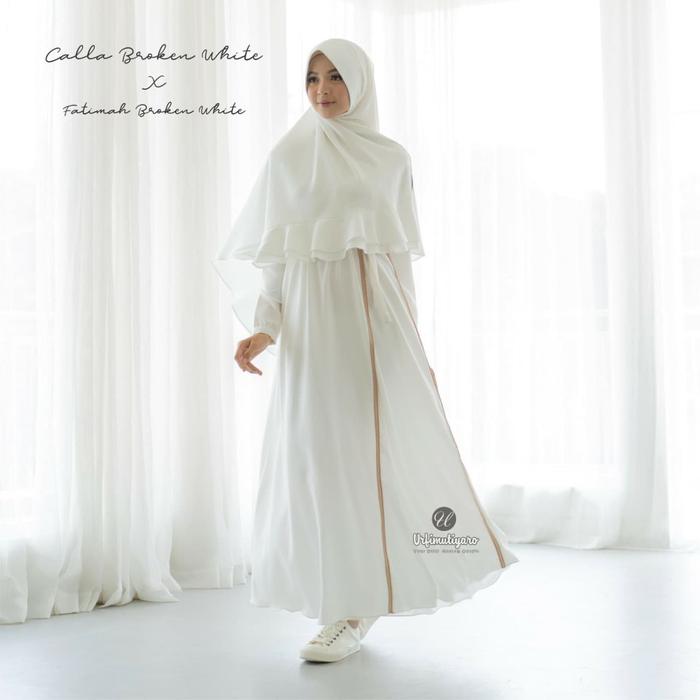 URFIMUTIYARO CALLA DRESS BROKEN WHITE GAMIS ONLY Saffron Zara Polos