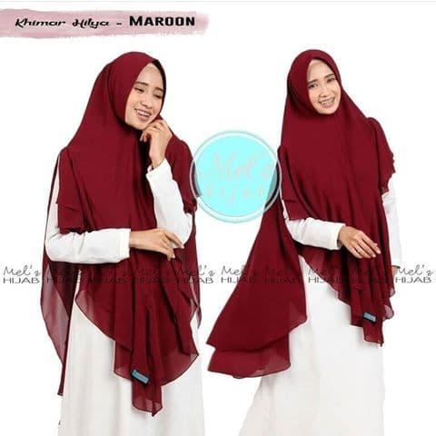 HIJAB JILBAB KERUDUNG INSTAN KHIMAR HILYA BY MELZ