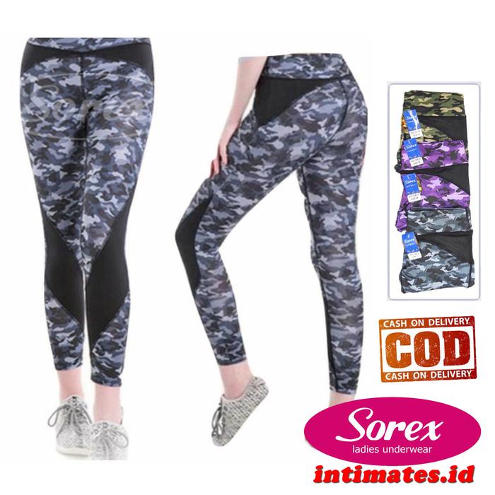 Legging Sport Sorex Exclusive Motif Army 1601 - Legging Senam Yoga