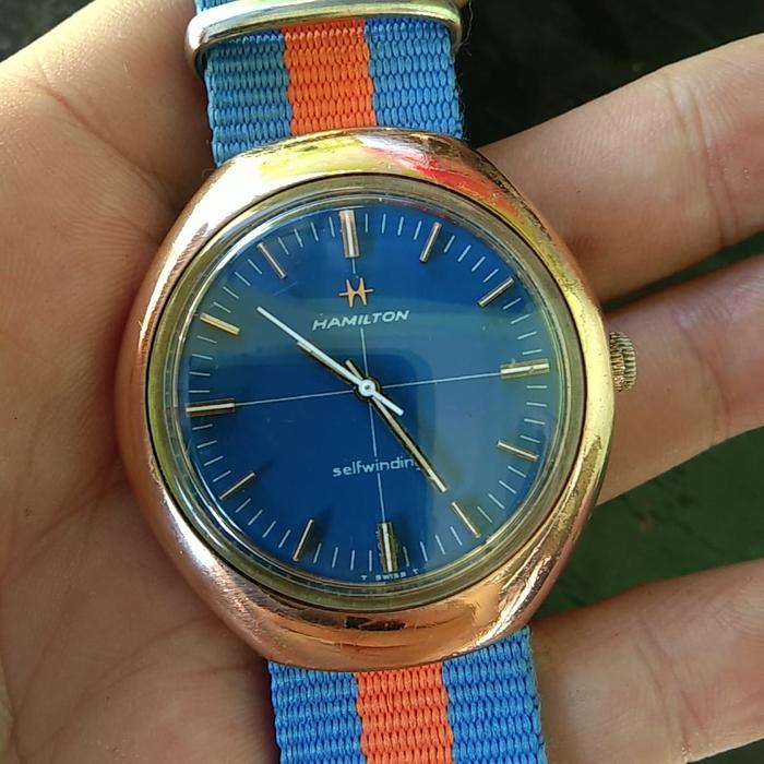 Jam tangan original vintage Hamilton Automatic langka mulus banget