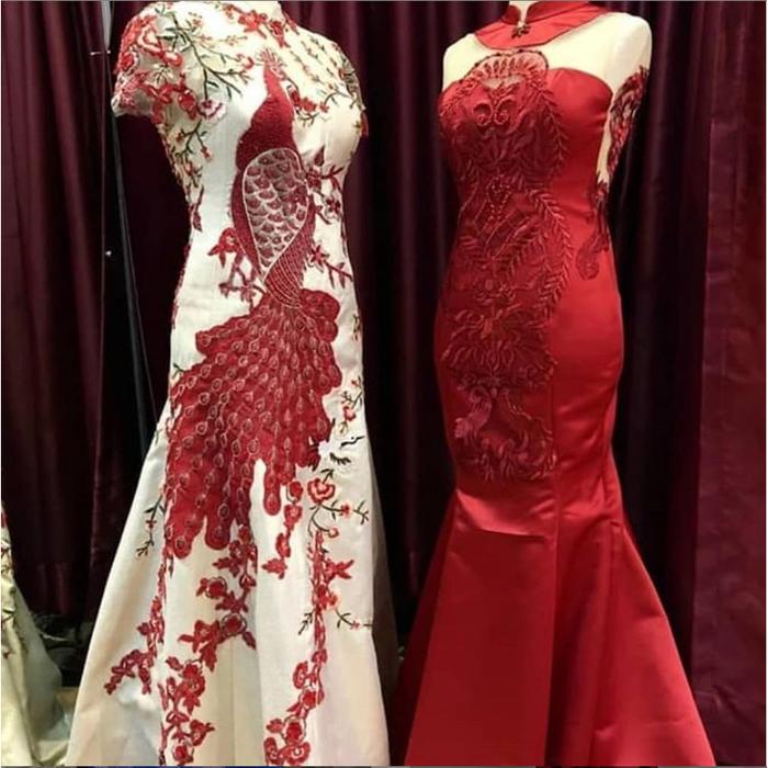Ceongsam/ Gaun Akad/ Gaun Seserahan/ Gaun Tunangan