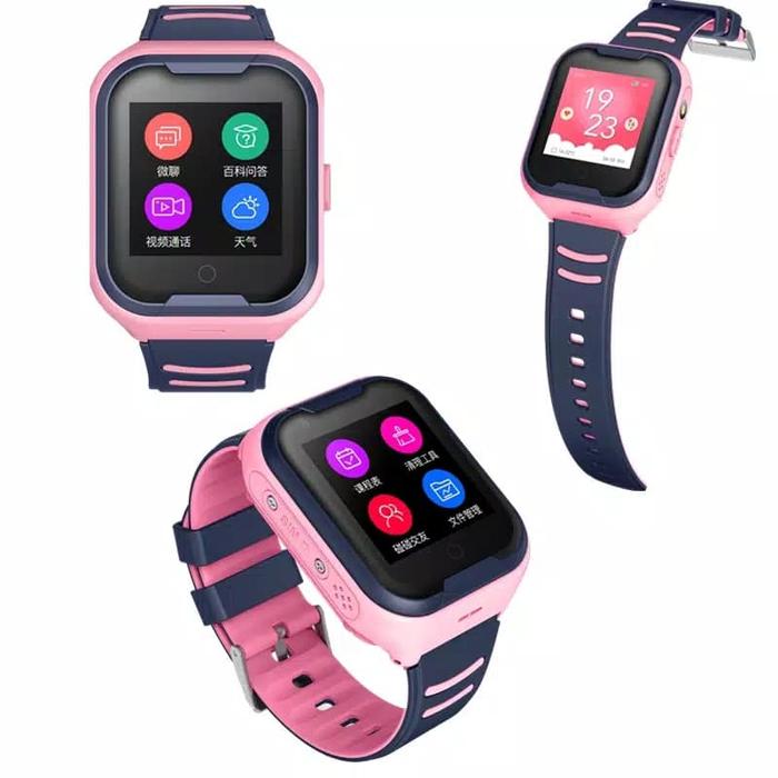 Jam Tangan Pintar Smartwatch Anak Pink Bisa Video Call Wifi Telepon
