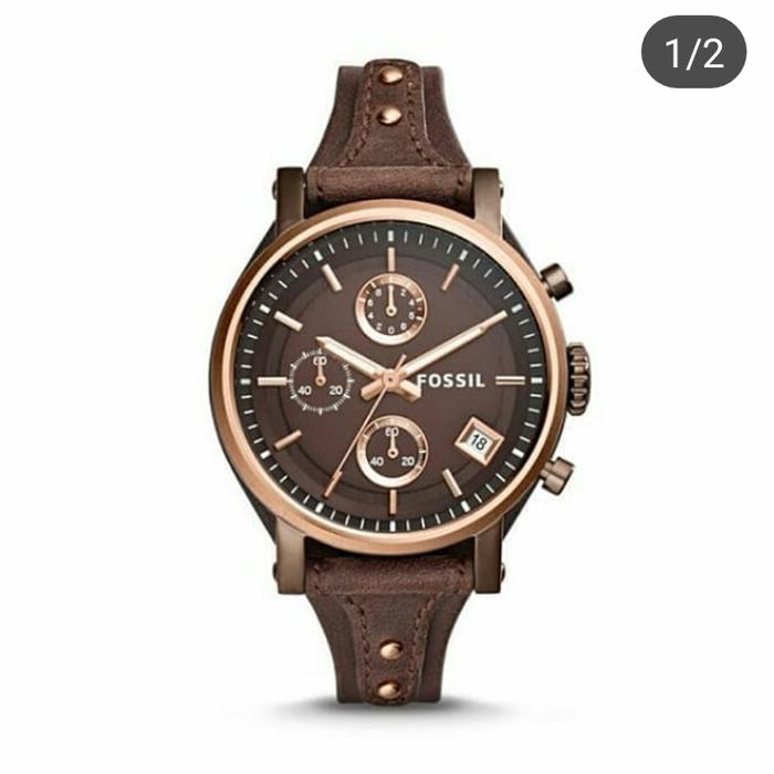 Fossil Boyfriend Espresso Leather Watch ES4286