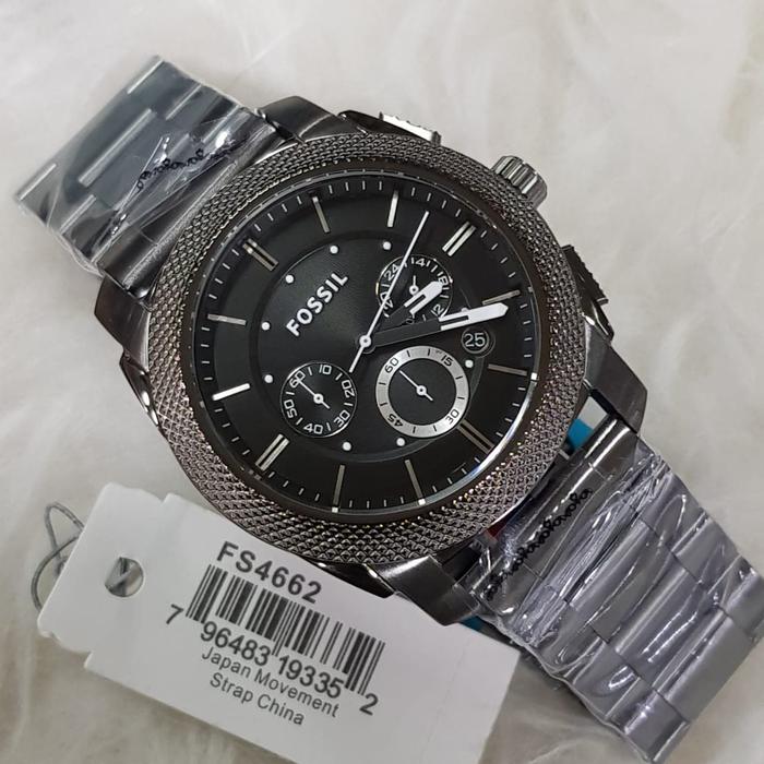 Jam Tangan Pria Merek Fossil FS4662 & FS 4662 Stainless Original 45mm