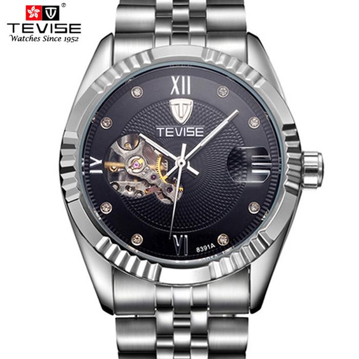 TEVISE t8391a Jam Tangan Mekanik Otomatis untuk Pria