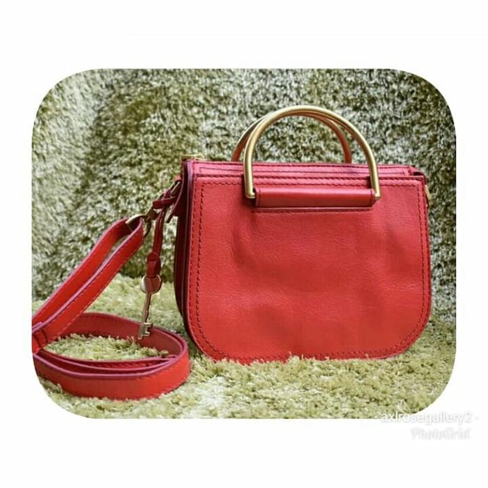 Fossil Ryder Top Handle Mini Poppy Red Size: 23 x 8