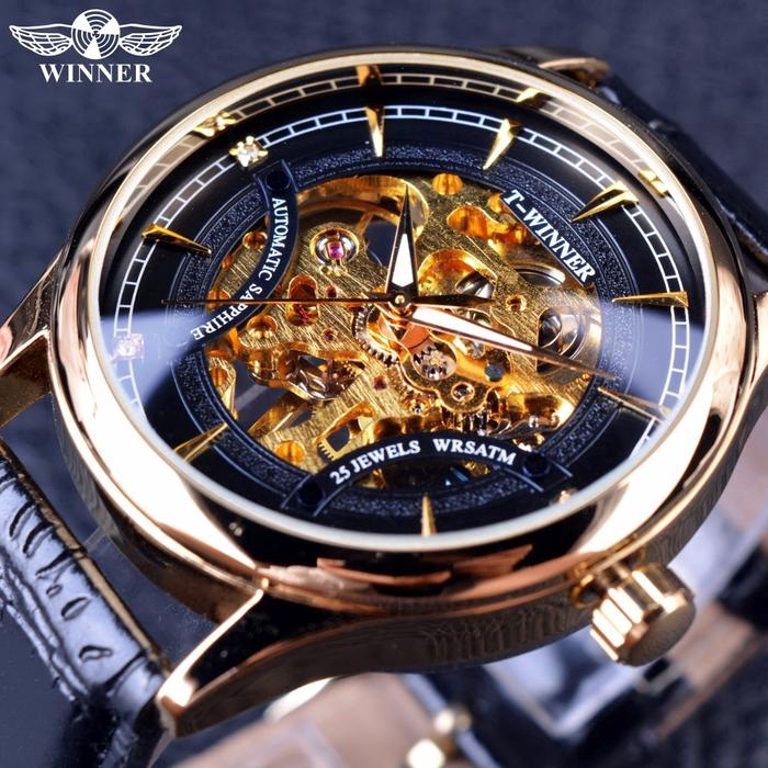 winner Skeleton Jam Tangan Mekanik Pria