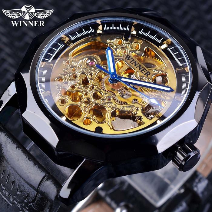 WINNER fashion casual skull automatic mechanical watch