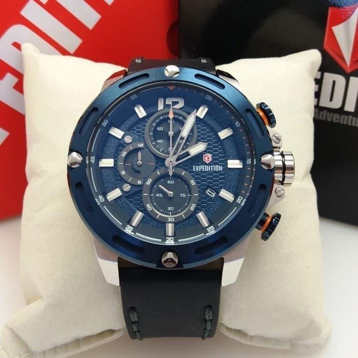 EXPEDITION E 6780 - JAM TANGAN PRIA ORIGINAL SPORT - BLUE SILVER BLACK