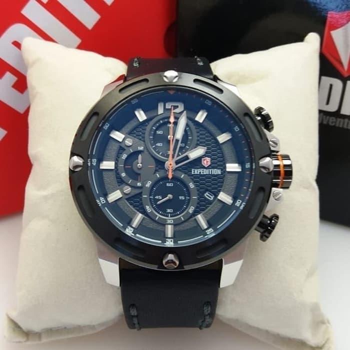 EXPEDITION E 6780 - JAM TANGAN PRIA ORIGINAL SPORT - SILVER BLACK