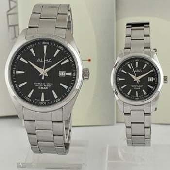 Jam Tangan Couple original Alba AG8387 x AH7A25