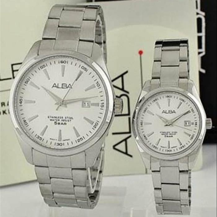 Jam Tangan Couple original Alba AG8389 x AH7A27