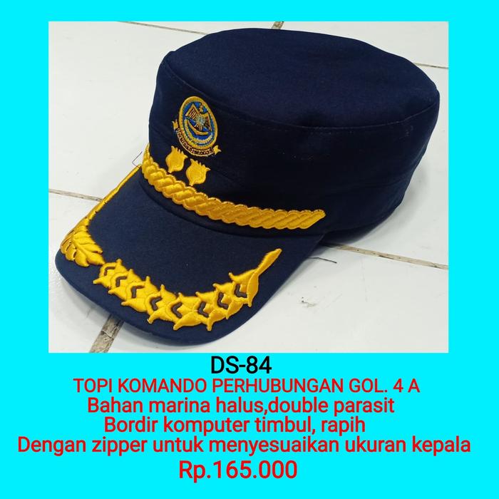 topi komando perhubungan golongan 4 a topi komando dishub golongan 4 a