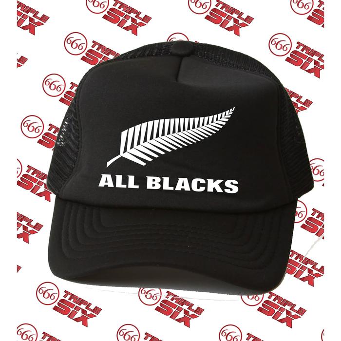 Topi Trucker All Black New Zealand Rugby Sport Keren