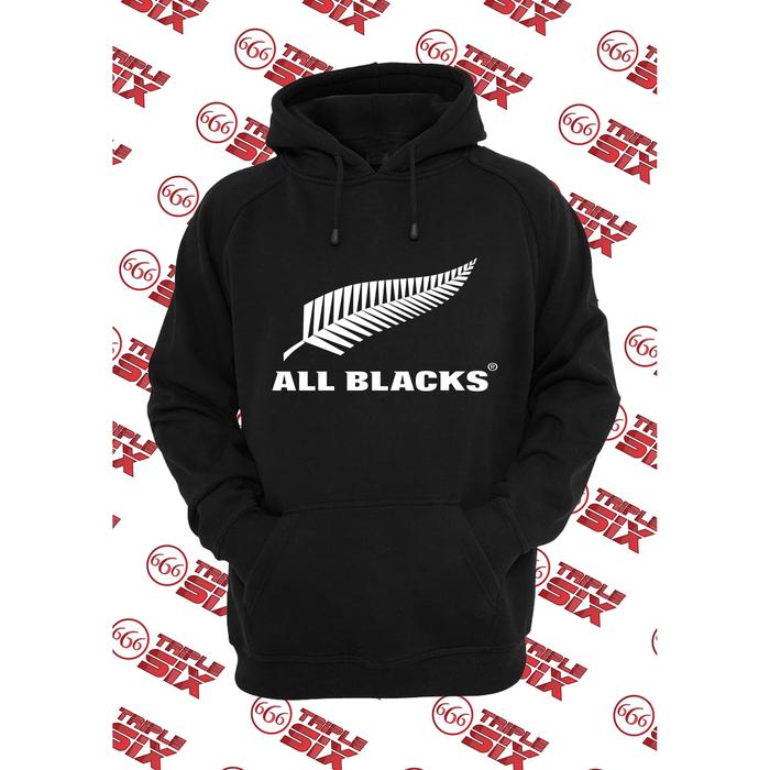 Jaket Hoodie All Black New Zealand Rugby Sport Keren