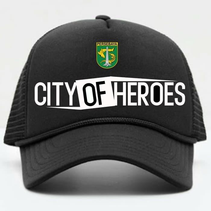 TOPI TRUCKER PERSEBAYA SURABAYA CITY OF HEROES