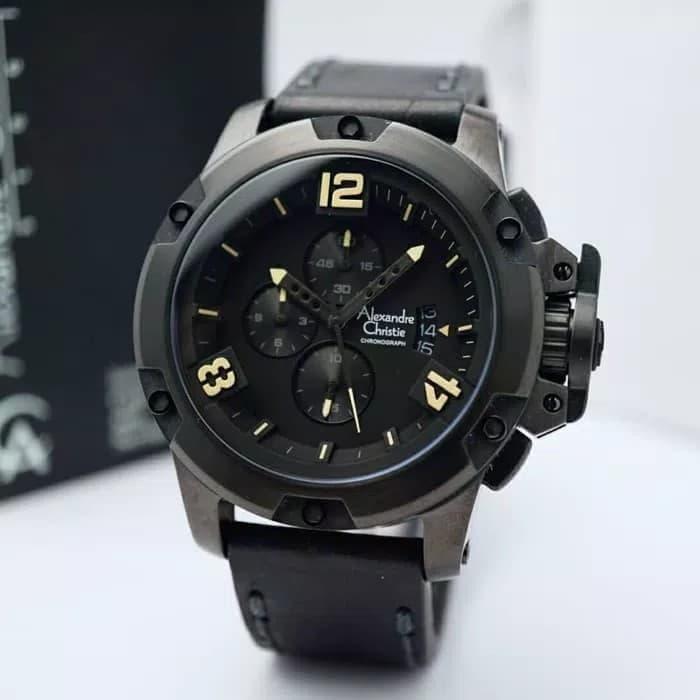 Jam Tangan Pria Alexander Cristie AC6295 Original Full Black