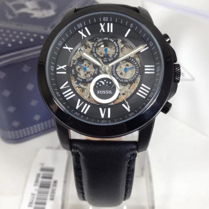 Jam Pria Fossil ME 3028 & ME3028 Automatic Black 45mm Original