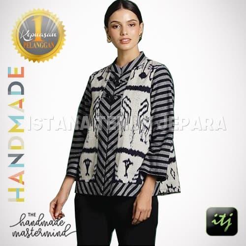 Atasan Batik Wanita - Baju Tenun Lurik Blanket Troso Handmade