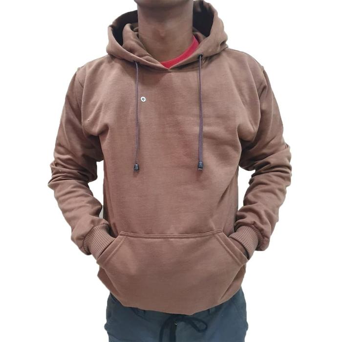 Sweater Hoodie Jumper Polos MOCCA Bahan Fleece PE GRAMASI 240++ Ukuran Lokal Kualitas International 