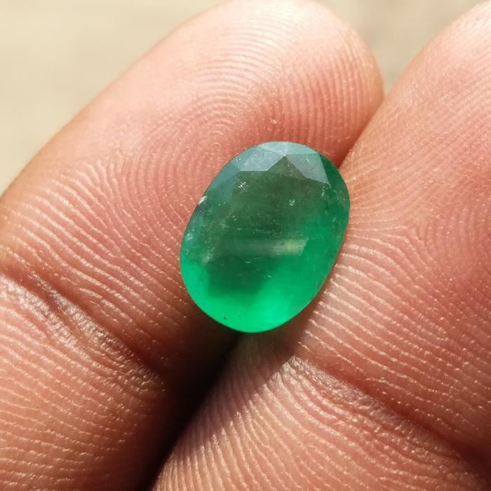 batu zamrud colombia jamrud brazil columbian emerald beryl dim 11x8x4