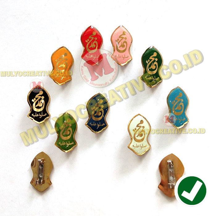 Pin Terompah Nabi - Pin Terompah Motif Muhammad