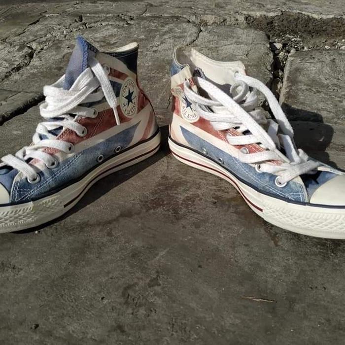 Sepatu second original Converse CT Hi UK Flag