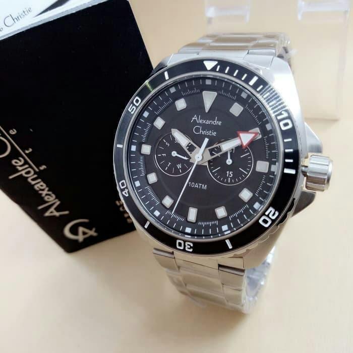Jam Tangan Pria Alexandre Christie Cronograph AC6515 Original Silver