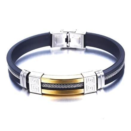 Gelang titanium / titanium/ gelang cowok / gelang kulit /gelang pria