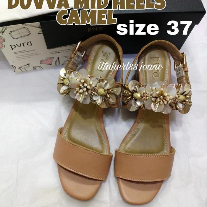 PVRA Duvva Mid Heels Camel