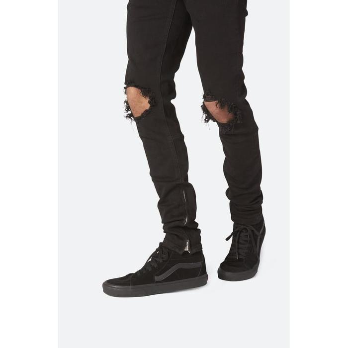 MNML M1 STRETCH DENIM RIPPED JEANS CELANA ORIGINAL FEAR OF GOD