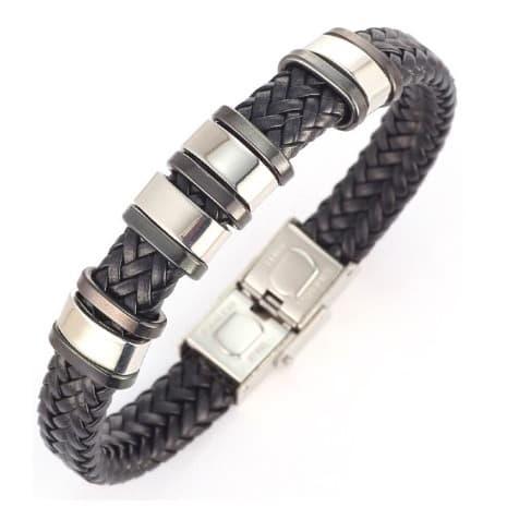 Gelang titanium/ titanium/ gelang pria/ gelang cowok/ gelang kulit