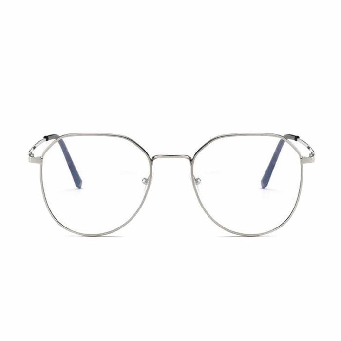 Kacamata Anti Radiasi [ Silver ] Pria dan Wanita Korea - HM510
