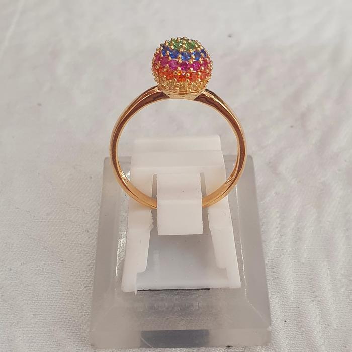 cincin bola rainbow series emas 70 % 70% 700 variasi