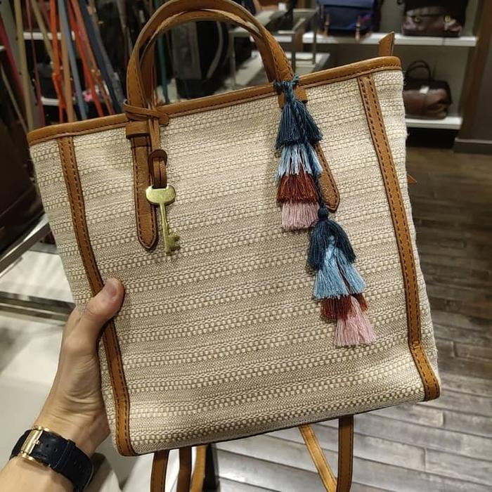 fossil camilla backpack wheat